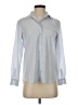 Uniqlo Solid Silver Long Sleeve Blouse Size XS - photo 1