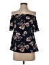 Sweet Wanderer Black Short Sleeve Blouse Size S - photo 1