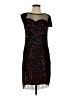 Unbranded 100% Polyester Burgundy Cocktail Dress Size S - photo 1