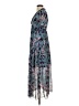 Unbranded 100% Polyester Floral Blue Cocktail Dress Size S - photo 5