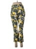Boden Print Yellow Green Casual Pants Size 6 - photo 2