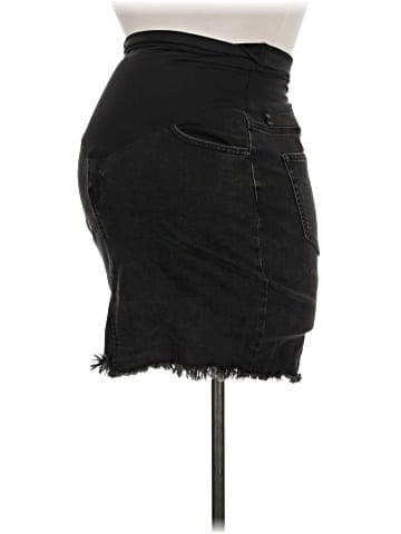 Pink Blush Denim Skirt (view 1)