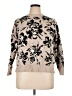 Cynthia Rowley TJX Floral Tan Pullover Sweater Size 2X - photo 1