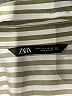 Zara Stripes Green 3/4 Sleeve Blouse Size S - photo 7