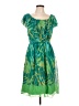 Max and Cleo 100% Polyester Tropical Green Cocktail Dress Size 10 - photo 1