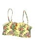 H&M 100% Polyester Floral Yellow Swimsuit Top Size 10 - photo 1