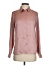 Express Outlet 100% Polyester Solid Pink Long Sleeve Blouse Size S - photo 1