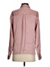 Express Outlet 100% Polyester Solid Pink Long Sleeve Blouse Size S - photo 2