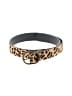 Peek... 100% Leather Animal Print Brown Leather Belt Size S (kids) - photo 1