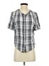 Universal Thread 100% Rayon Gray Short Sleeve Blouse Size S - photo 1