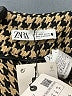 Zara Houndstooth Brown Casual Pants Size S - photo 7