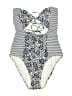 Splendid Print Ivory Blue Two Piece Swimsuit Size L - photo 1