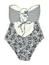 Splendid Print Ivory Blue Two Piece Swimsuit Size L - photo 2