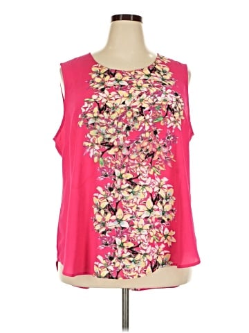 Rose + Olive Sleeveless Blouse (view 1)