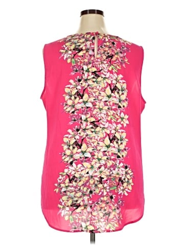 Rose + Olive Sleeveless Blouse (view 2)