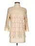 Assorted Brands Ivory 3/4 Sleeve Blouse Size S - photo 1