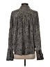 Free People 100% Polyester Snake Print Gray Long Sleeve Blouse Size XS - photo 2
