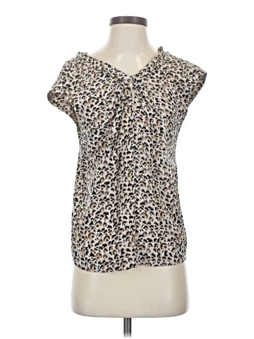 Rebecca Taylor Short Sleeve Silk Top (view 1)