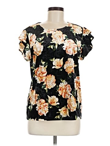 a.n.a. A New Approach Short Sleeve Blouse (view 1)