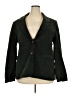 Arula Solid Green Black Blazer Size 2X - photo 1