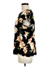 a.n.a. A New Approach Floral Black Short Sleeve Blouse Size L - photo 5