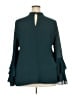 ELOQUII Teal Long Sleeve Blouse Size 18 Plus - photo 2