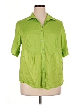 Soft by Avenue 3/4 Sleeve Button-Down Shirt (view 1)
