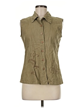 Assorted Brands Sleeveless Button Down Shirt
