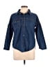 Assorted Brands Blue 3/4 Sleeve Button-Down Shirt Size XXL (estimated) - photo 1