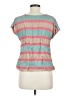 Boden Stripes Pink Short Sleeve Top Size 8 - photo 2