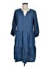 Talbots 100% Cotton Solid Blue Casual Dress Size M (petite) - photo 1