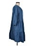 Talbots 100% Cotton Solid Blue Casual Dress Size M (petite) - photo 4
