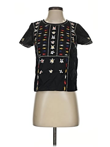Madewell Embroidered Tie-Back Cutout Top (view 1)