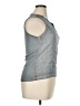 ONZ 100% Linen Gray Sleeveless Blouse Size XL - photo 4
