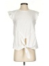 Aqua White Sleeveless Blouse Size S - photo 1