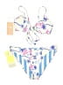 Maaji Tropical Graphic Stripes Blue White Two Piece Swimsuit Size L - photo 1