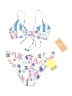 Maaji Tropical Graphic Stripes Blue White Two Piece Swimsuit Size L - photo 2