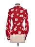 Derek Lam 10 Crosby Floral Red Long Sleeve Blouse Size 2 - photo 2