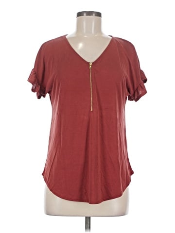 Green Envelope Short Sleeve Top (view 1)