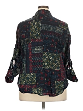 Lauren by Ralph Lauren 3/4 Sleeve Button-Down Shirt (view 2)
