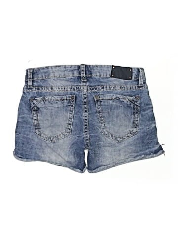 Buckle Black Denim Shorts (view 2)