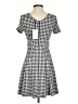 DKNY Houndstooth Gray Casual Dress Size 0 (petite) - photo 2