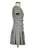 DKNY Houndstooth Gray Casual Dress Size 0 (petite) - photo 4