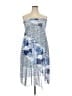 Arula Print Blue Casual Dress Size 2X - photo 1