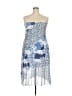 Arula Print Blue Casual Dress Size 2X - photo 2
