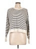 Sweaty Betty Stripes White Pullover Sweater Size 10 - photo 1