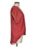 Max Studio 100% Polyester Red Short Sleeve Blouse Size M - photo 4