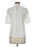 Cable & Gauge White Short Sleeve Blouse Size M - photo 2