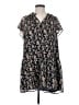 Ann Taylor LOFT 100% Polyester Floral Black Casual Dress Size S (petite) - photo 1