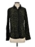 Alexander Jordan 100% Rayon Animal Print Green Long Sleeve Blouse Size S - photo 1